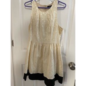 White and black cocktail dress,size M